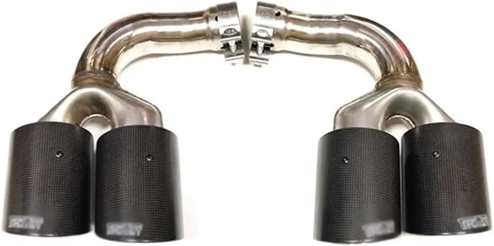 Car Accessories Muffler Compatible For Porshce Compatible For Cayenne Exhaust Tips Tail Tip(9Y0 Carbon Techart)