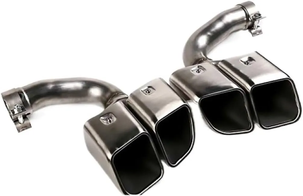 Car Accessories Muffler Compatible For Porshce Compatible For Cayenne Exhaust Tips Tail Tip(9Y0 Carbon Techart)