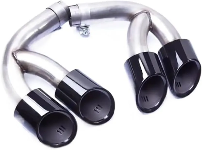 Car Accessories Muffler Compatible For Porshce Compatible For Cayenne Exhaust Tips Tail Tip(9Y0 Carbon Techart)