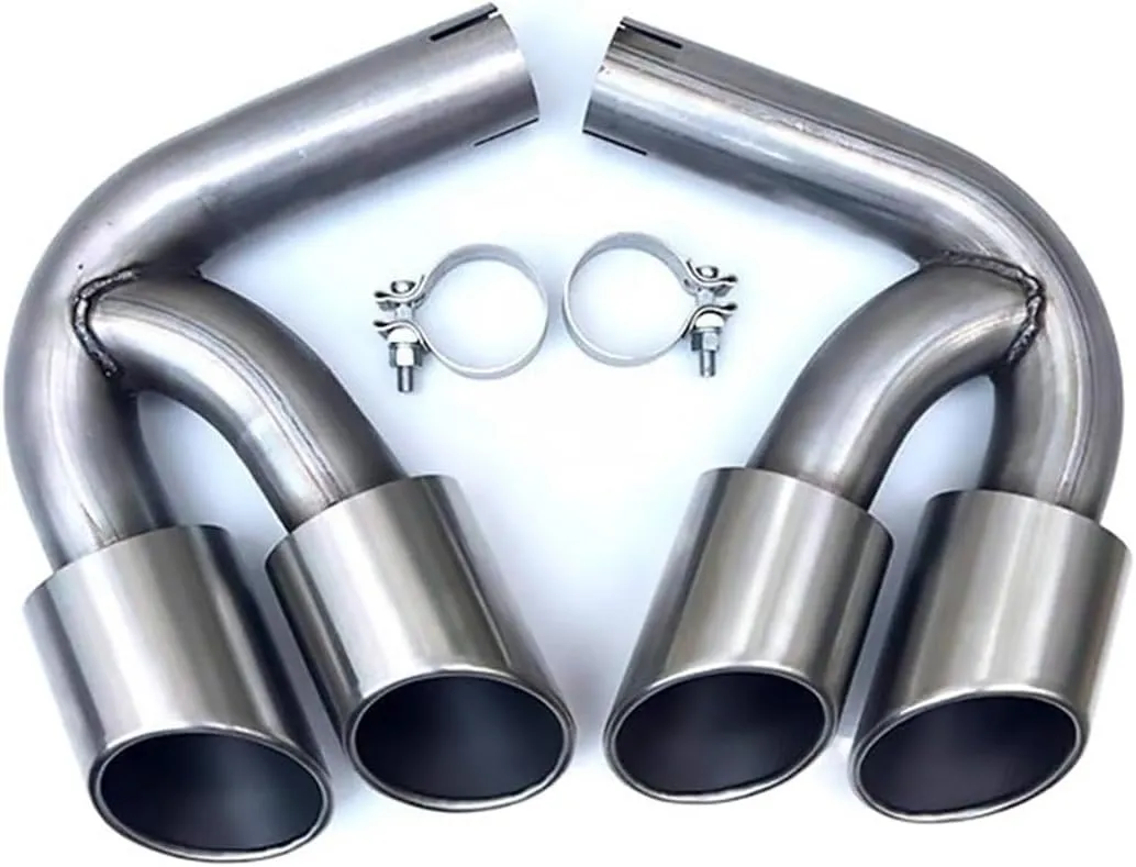 Car Accessories Muffler Compatible For Porshce Compatible For Cayenne Exhaust Tips Tail Tip(9Y0 Carbon Techart)