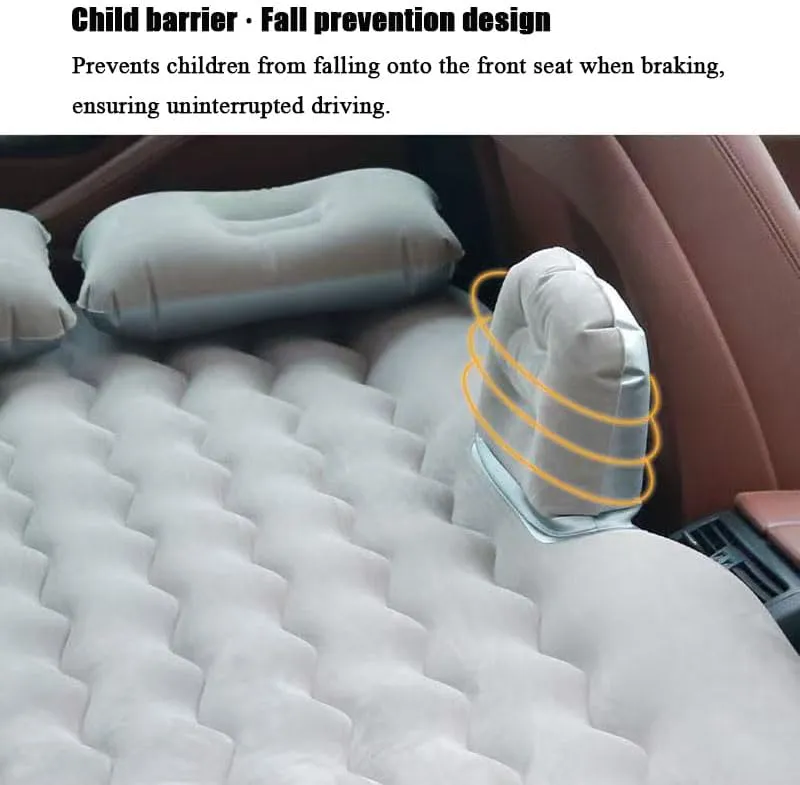 Car Air Mattress for Cadillac Escalade 2000–2006, Inflatable Back Seat Sleeping Pad with Pump & 2 Pillows, Folding Portable Camping Bed for Travel& Road Trips,Blue