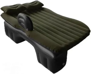 Car Air Mattress for Chevrolet Equinox 2010–2017, Inflatable Back Seat Sleeping Pad with Pump & 2 Pillows, Folding Portable Camping Bed for Travel& Road Trips,Black
