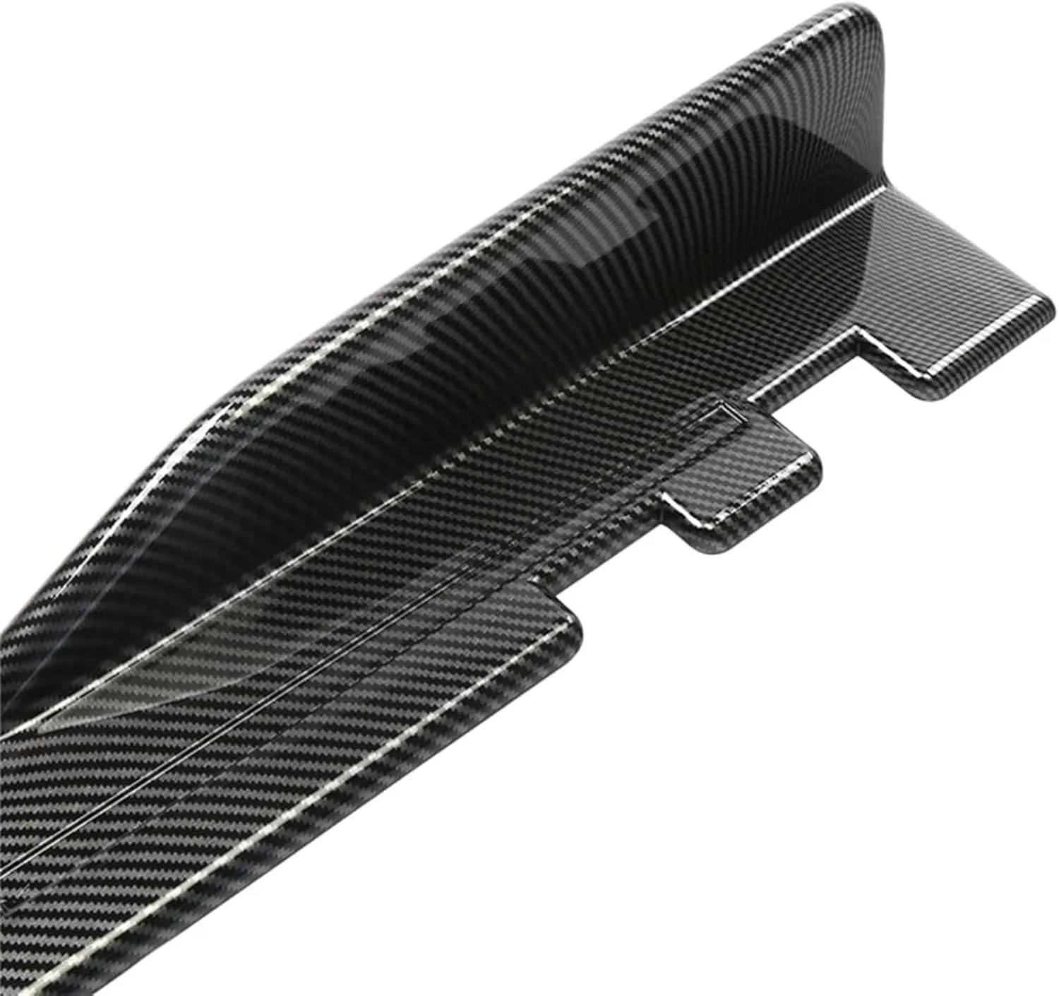Car Body Side Skirts for Nissan Kicks 2017 2018 2019 2020 2021 2022 2023 2024, Side Skirts Extension Rocker Panel Splitter Lip, Bright Carbon Fiber