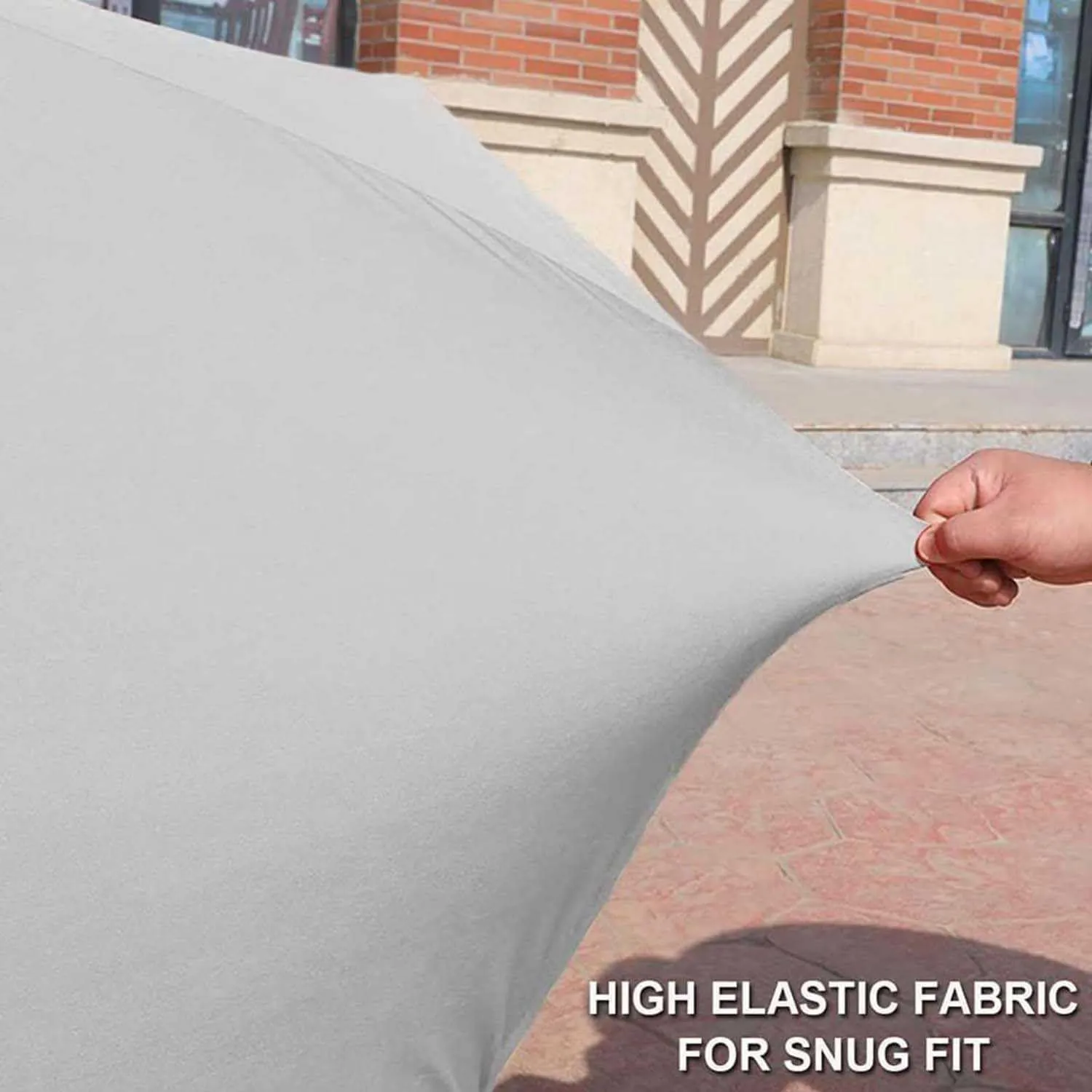 Car Cover for Lamborghini Miura P400 3.9L V12 1966-1969, Car Cover Super Soft Tarpaulin Dustproof Elastic All Weather Protection with Logo Indoor for Underground Garage Show,Grey