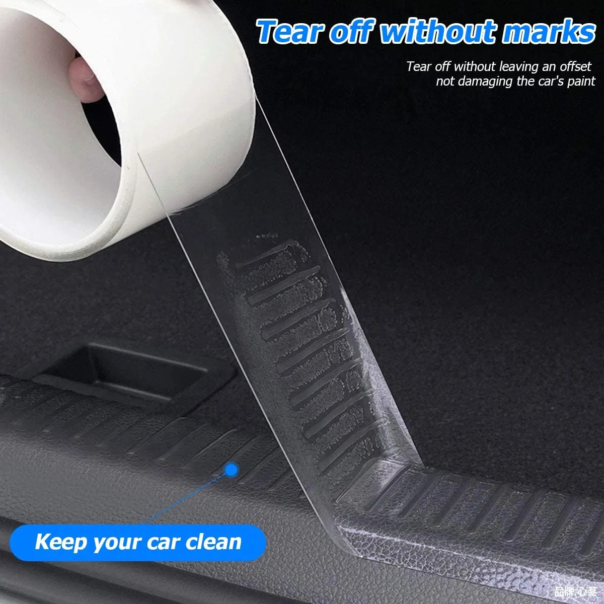Car Door Edge Entry Guards, 5D Carbon Fiber Anti-Collision Waterproof Protector Tape, Scratch Cover Strip Sticker for Car Door Sill Rear Bumper, Automotive Exterior Accessories for Most Cars