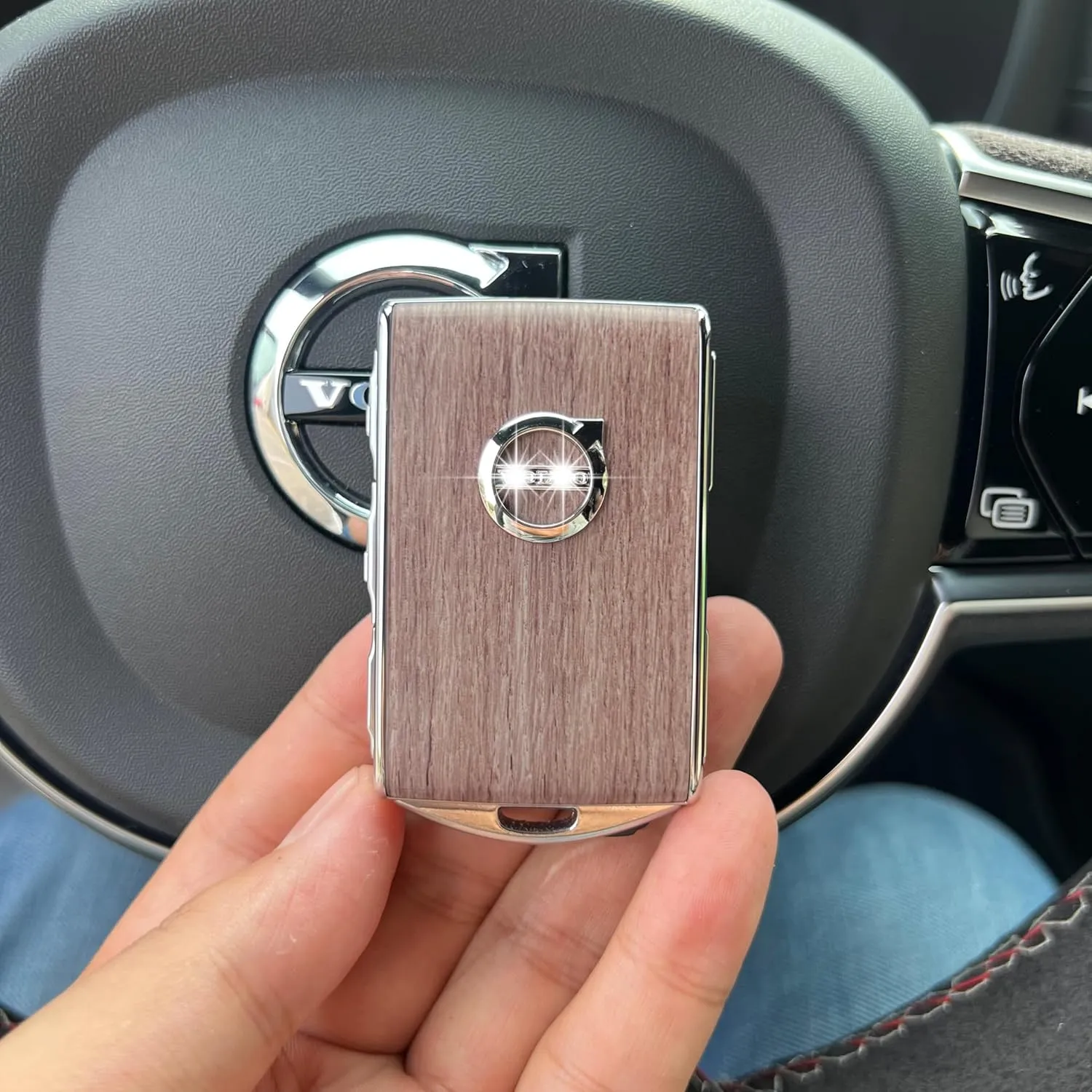 Car Key Fob Cover for Volvo XC90, XC60, XC40, S60, S90, V90, Polestar 1, Polestar 2, Polestar 3，