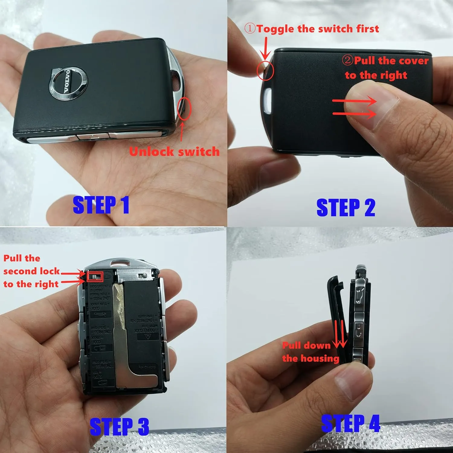 Car Key Fob Cover for Volvo XC90, XC60, XC40, S60, S90, V90, Polestar 1, Polestar 2, Polestar 3，