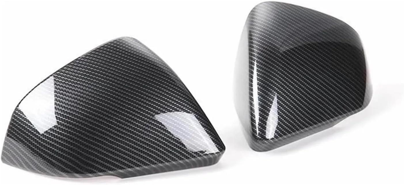 Car Mirrors for M&ustang 2015-2022 Car Exterior Side Rearview Mirror Decoration Shell Cover Cap Housing(A Carbon Fiber Grain)