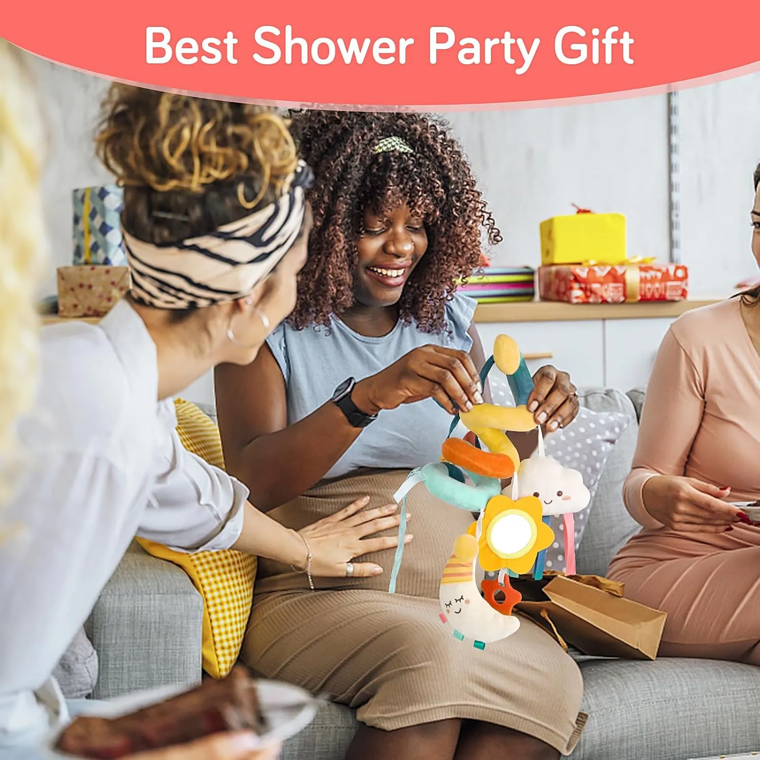Car Seat Toys for Babies 0-6 Months Boys Girls Stroller Toys, Newborn Toys 0 3 Months Brain Development, Baby Toy Infant Toy for Carseat Stroller Crib Baby Gym for 0 3 6 9 12 Months