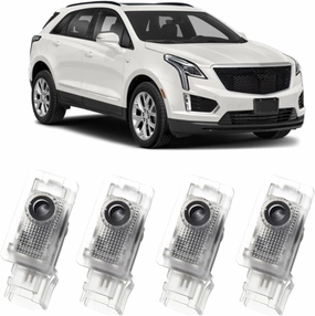 Car Door Lights Logo Projector Puddle Lights Compatible with SRX CT6 XTS ATS XT4 XT5,No Fade HD Car Welcome Lights,Dual Plug Puddle Light for Welcome Light Car Accessories (4Pack)
