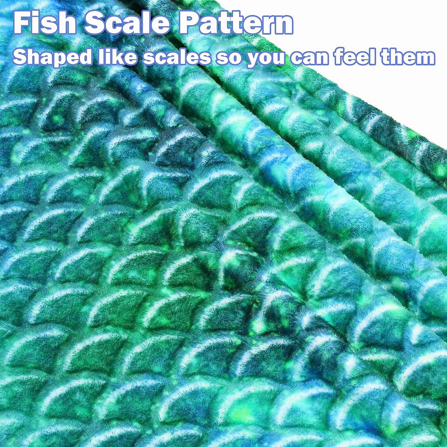 Catalonia Kids Mermaid Tail Blanket, Cozy Mermaid Sleeping Bag for Girls, Fish Scale Pattern, Mermaid Gift for Girls
