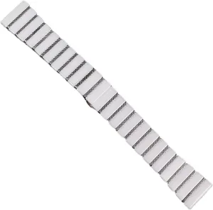 Ceramic Stainless Steel Watch Band Metal Folding Buckle Men Women Universal Replacement Wristband Suitable for Smart Watch Quartz Watch