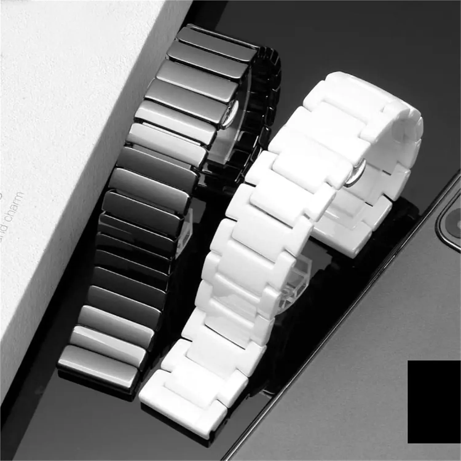 Ceramic Watch Strap Quick Release Bracelet 18mm 20mm 22mm Suitable for All Brands Of Watches Unisex Replacement Wristbands