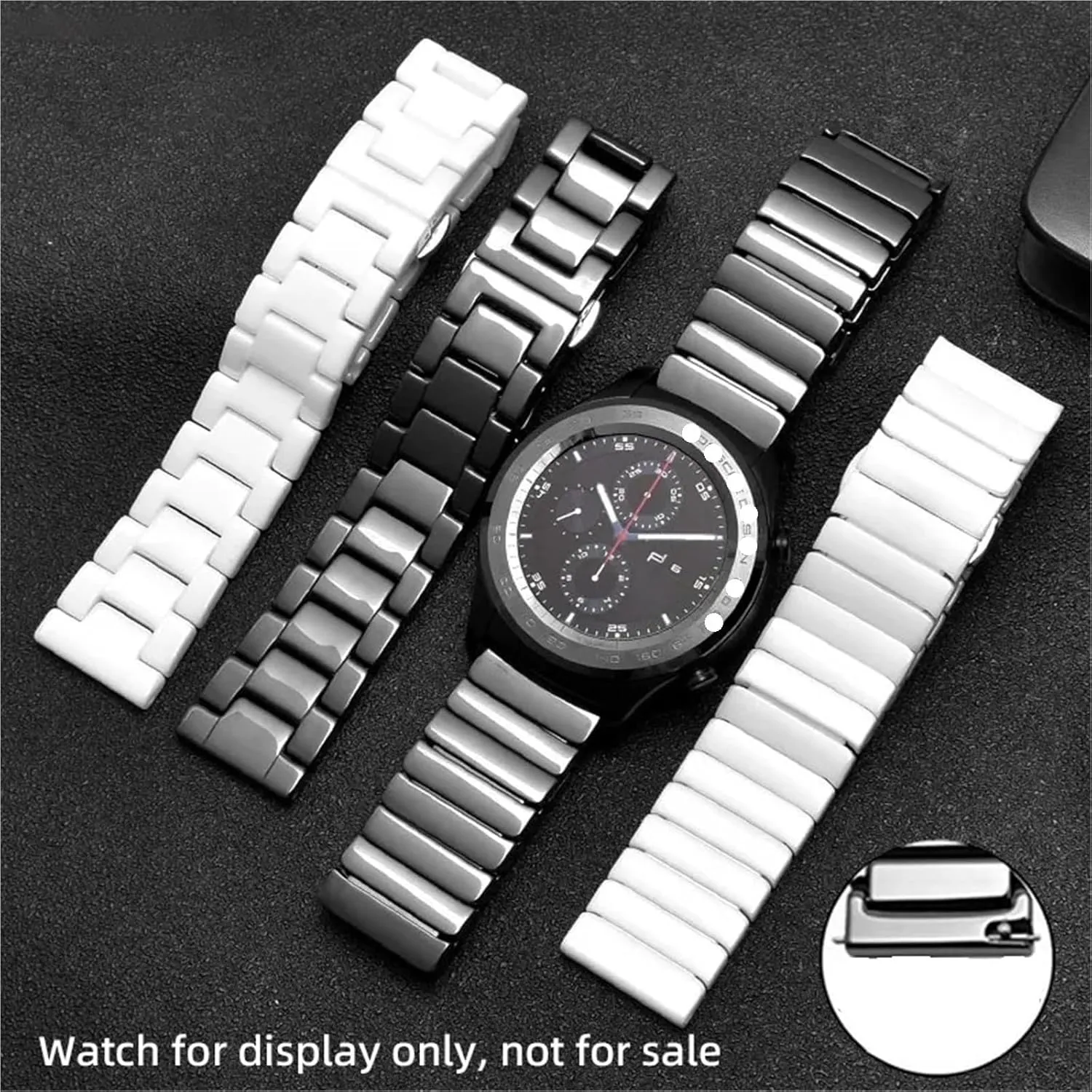 Ceramic Watch Strap Quick Release Bracelet 18mm 20mm 22mm Suitable for All Brands Of Watches Unisex Replacement Wristbands