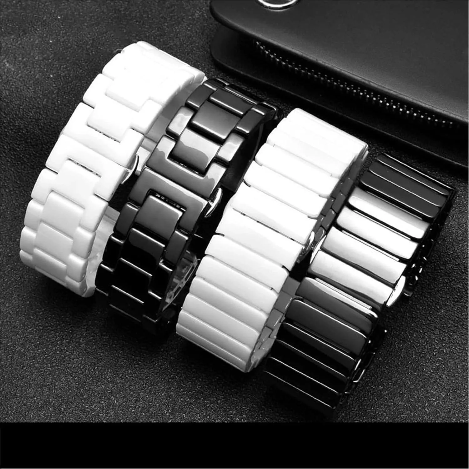 Ceramic Watch Strap Quick Release Bracelet 18mm 20mm 22mm Suitable for All Brands Of Watches Unisex Replacement Wristbands