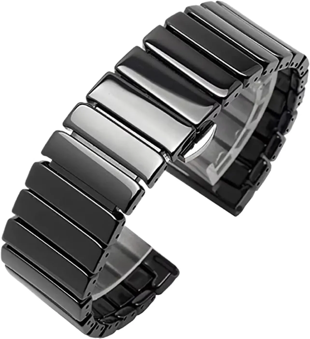 Ceramic Watch Strap Universal Wristband Men Women Bracelet 20mm 22mm Suitable for Smart Watch Quartz Watch