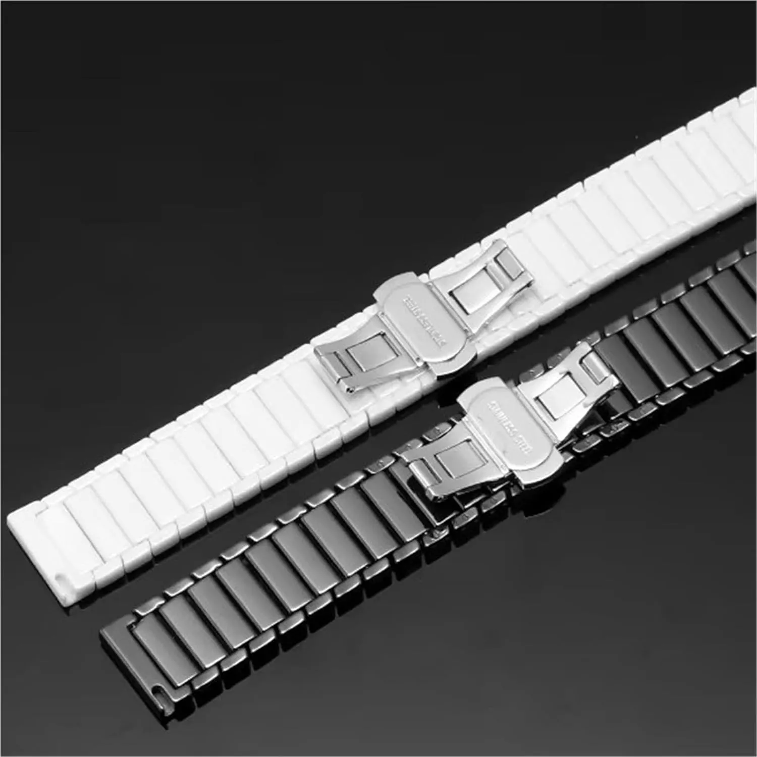 Ceramic Watch Strap Universal Wristband Men Women Bracelet 20mm 22mm Suitable for Smart Watch Quartz Watch