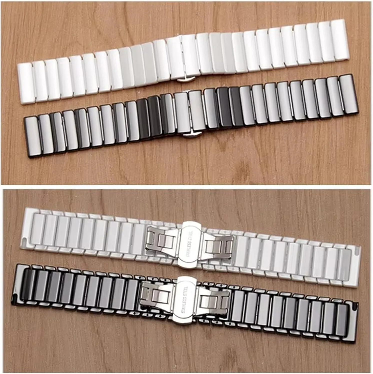 Ceramic Watch Strap Universal Wristband Men Women Bracelet 20mm 22mm Suitable for Smart Watch Quartz Watch