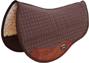 CHALLENGER 28" x 30" Western Quilted Fleece Padded Barrel Saddle Pad Brown 39109