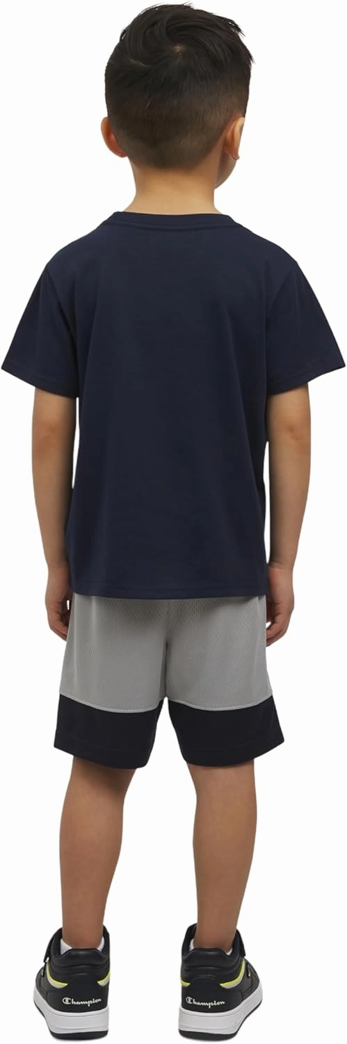 Champion Boys Shorts Sets 2 Piece Tee Shirt and Athletic Shorts for Kids