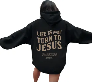 Christian Hoodies for Women Religious Sayings There Is Poner In The Name of Jesus Loves You Preppy Pullovers Spirit Graphic with Hood Letter Casual Religious God Jesus Hoodie Basics Shirt