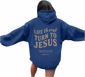 Christian Hoodies for Women Religious Sayings There Is Poner In The Name of Jesus Loves You Preppy Pullovers Spirit Letter Graphic Casual with Hood Unisex Christian Sweatshirt Scene Cross