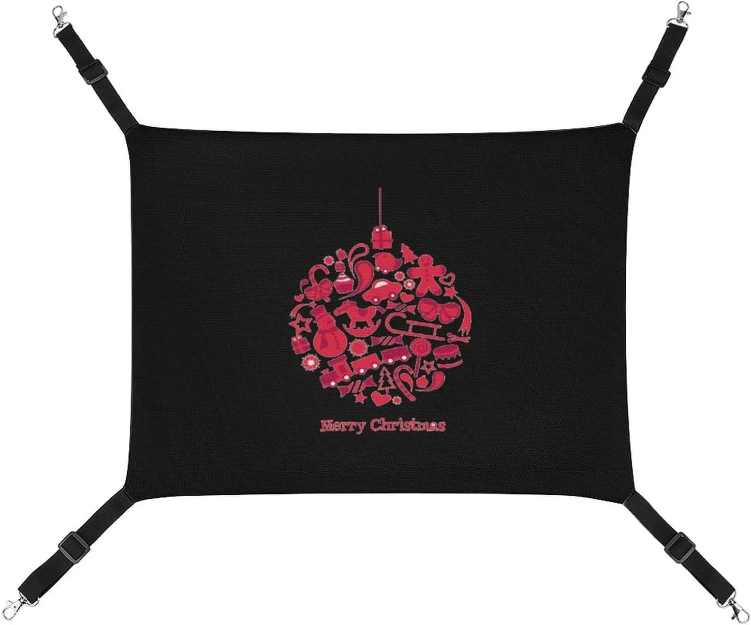 Christmas Ball Hanging Cat Bed Soft Breathable Pet Hammock for Cage Pet Sleeper for Kitten Ferret Puppy Rabbit