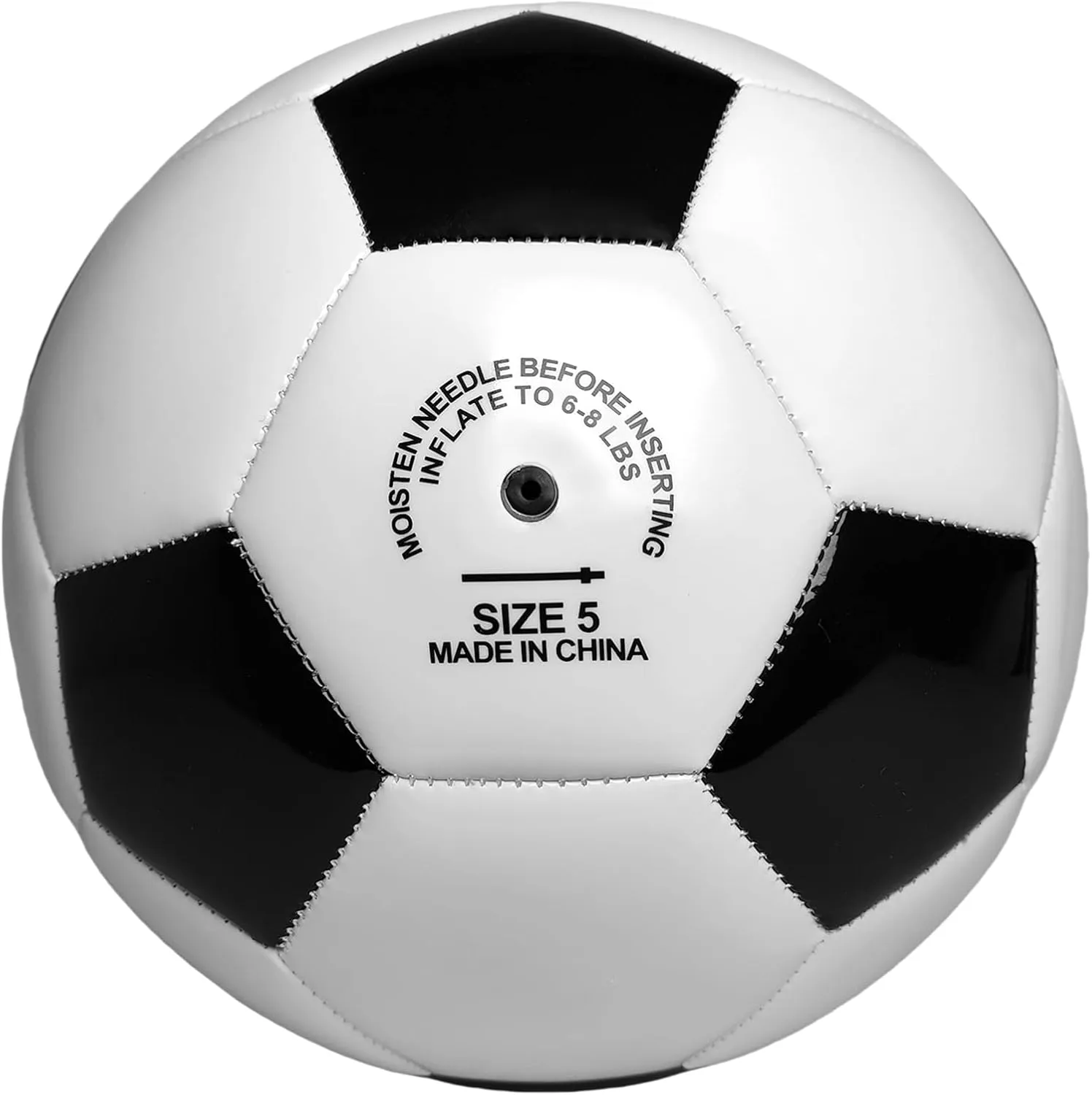 Classic Black and White Soccer Ball Size 3 Size 4 Size 5 for boy and Girl and for Adult Lawn Indoor Outdoor and Sports Training Balls