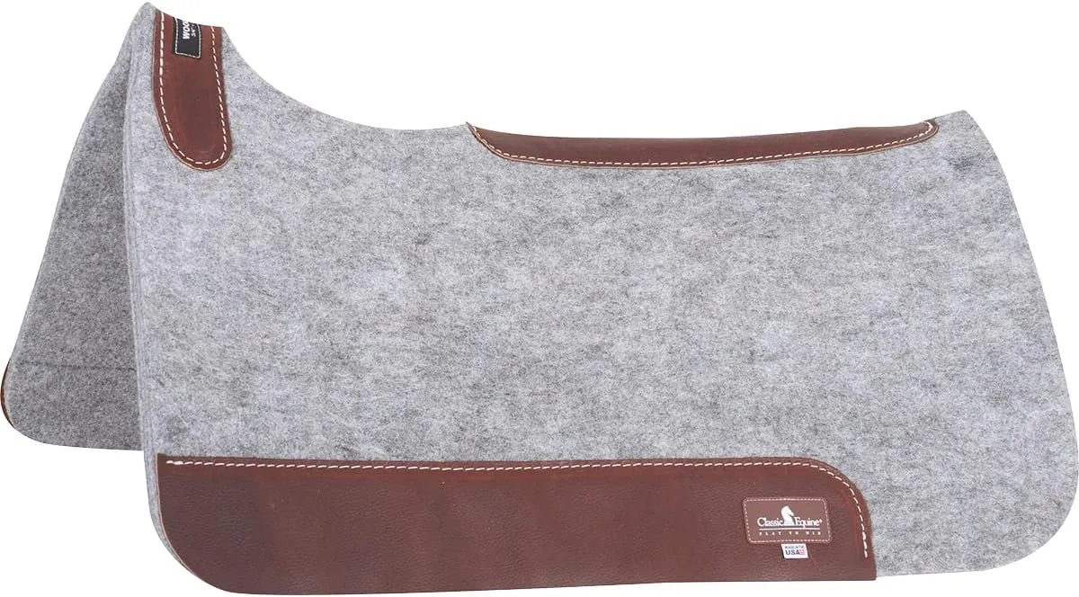 Classic Equine Blended Felt Saddle Pad, 1-inch Thick, 31-inch x 32-inch