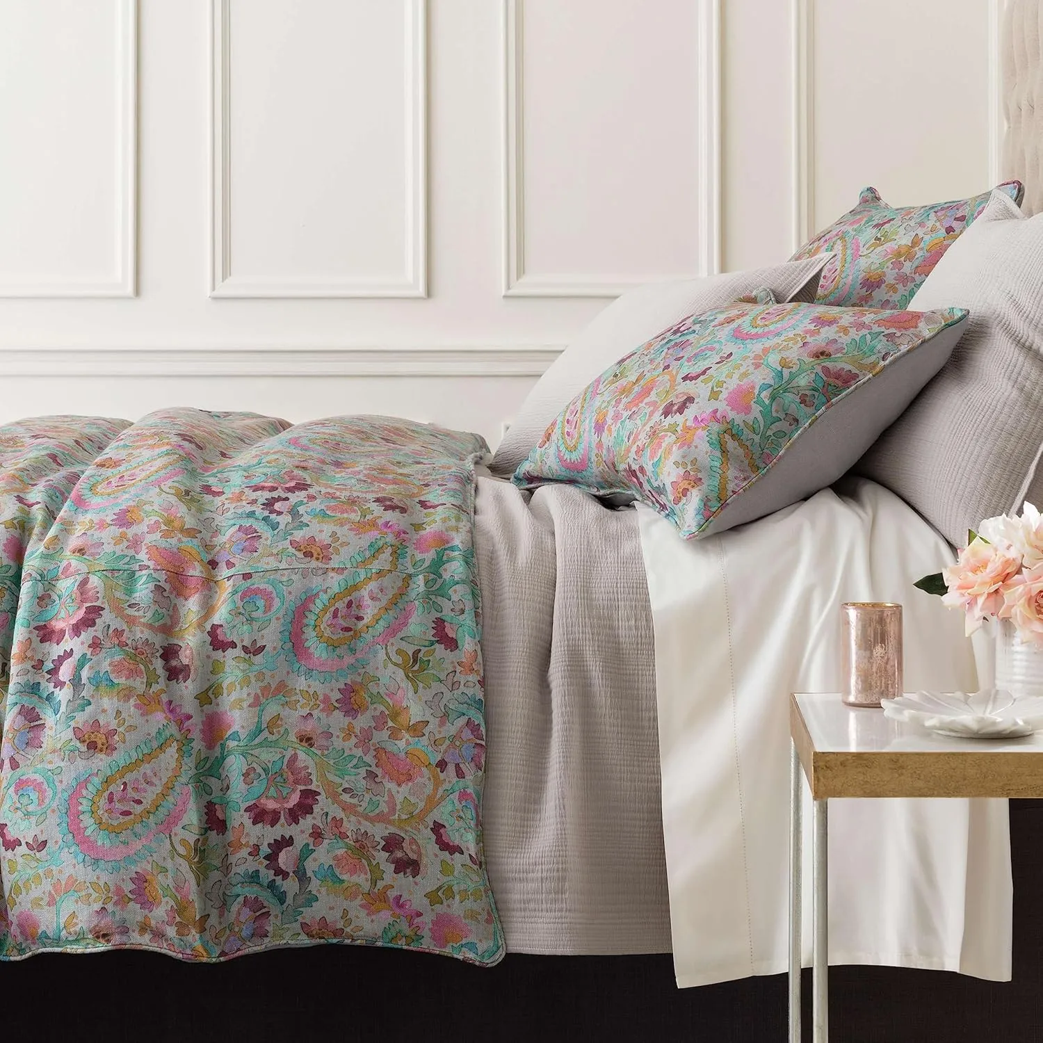 Classic Hemstitch Ivory Sheet Set, King Size, Ivory Solid Pattern