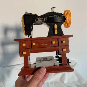 Classic Retro Series Sewing Machine Building Block Toy Set,Adult Building Set,The Best Gift for 6 Children, Teenagers, and Adults,633PCS