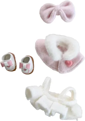 Clothes Set for 17cm Dolls(No Doll) -Clothes 6.7 Inches Cute Doll Outfits, Premium Quality Doll Clothing for Collectors (Princess Pink Set)