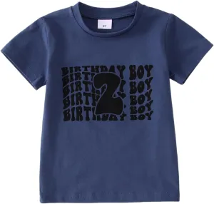 CM C&M WODRO Birthday Boy Shirt Toddler Outfit 2 3 4 5 6 Year Old Birthday Party T-Shirt 2nd 3rd 4th 5th 6th Birthday Gift