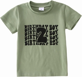 CM C&M WODRO Birthday Boy Shirt Toddler Outfit 2 3 4 5 6 Year Old Birthday Party T-Shirt 2nd 3rd 4th 5th 6th Birthday Gift