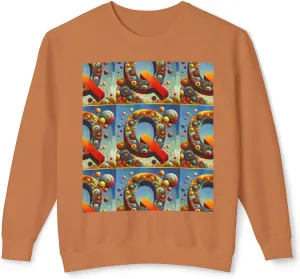 Colorful Abstract Crewneck Sweatshirt, Cozy Fashion, Graphic Top - Sonny Montero Design, Streetwear Style