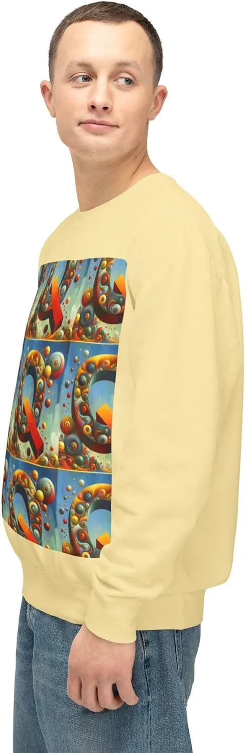 Colorful Abstract Crewneck Sweatshirt, Cozy Fashion, Graphic Top - Sonny Montero Design, Streetwear Style