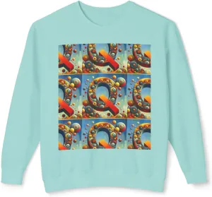 Colorful Abstract Crewneck Sweatshirt, Cozy Fashion, Graphic Top - Sonny Montero Design, Streetwear Style