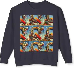 Colorful Abstract Crewneck Sweatshirt, Cozy Fashion, Graphic Top - Sonny Montero Design, Streetwear Style