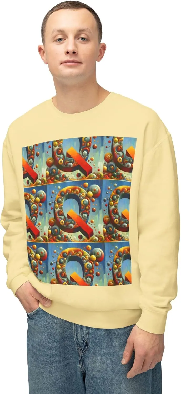 Colorful Abstract Crewneck Sweatshirt, Cozy Fashion, Graphic Top - Sonny Montero Design, Streetwear Style