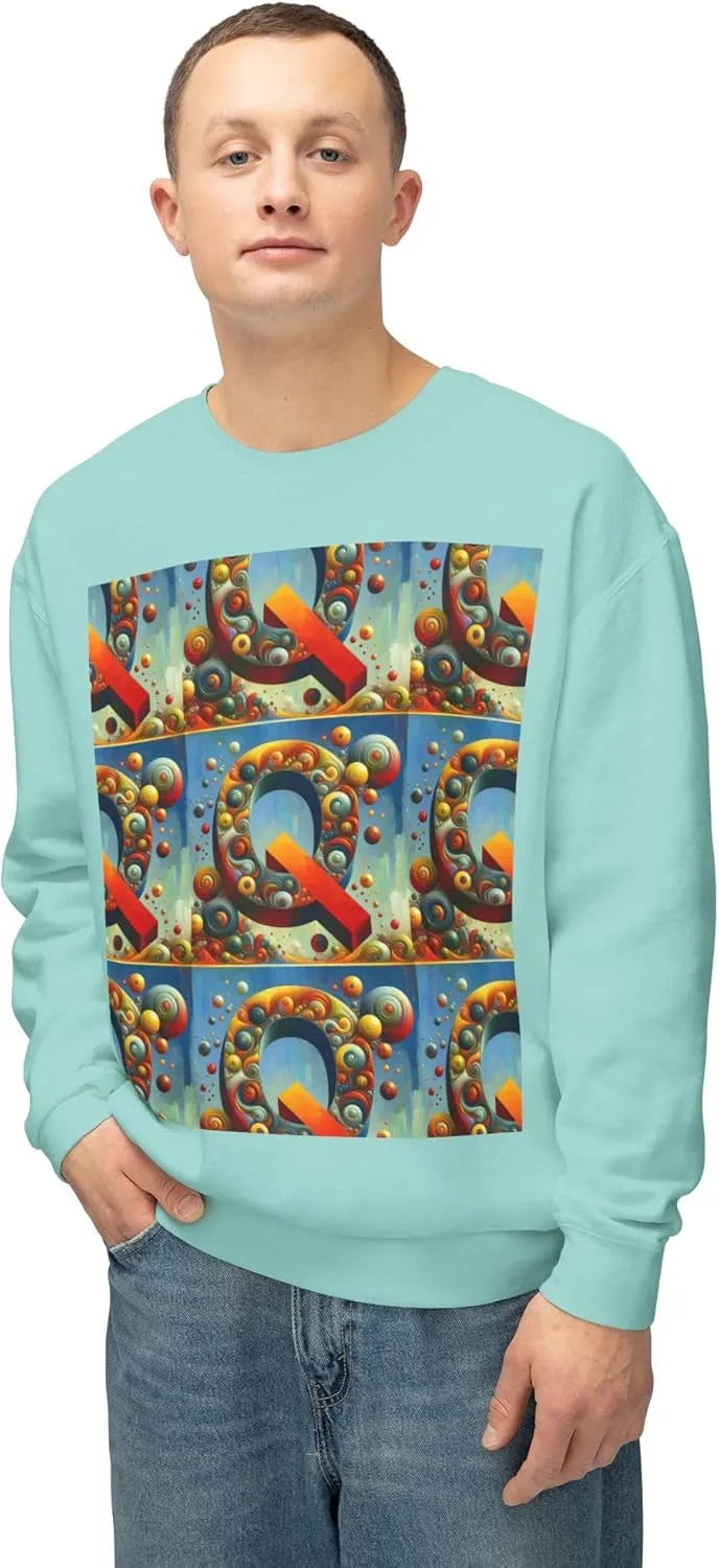 Colorful Abstract Crewneck Sweatshirt, Cozy Fashion, Graphic Top - Sonny Montero Design, Streetwear Style