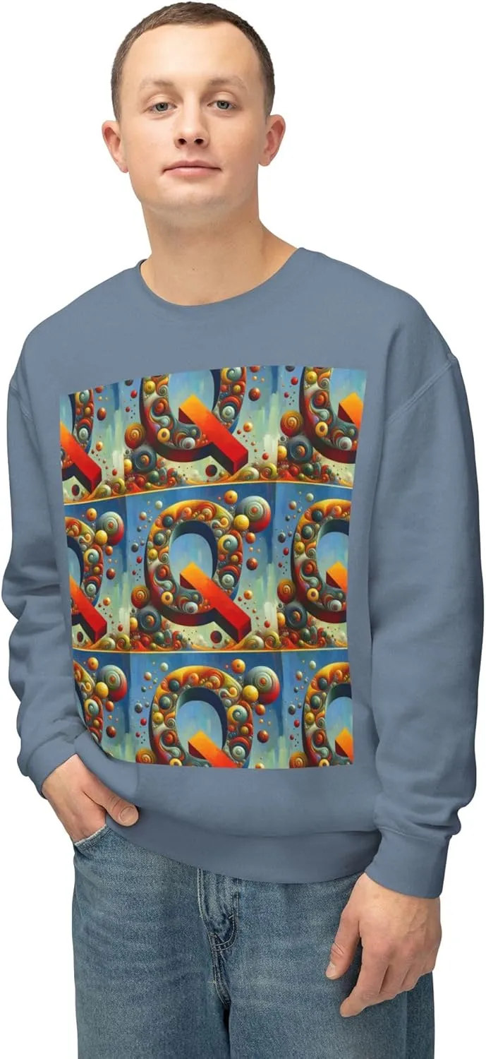 Colorful Abstract Crewneck Sweatshirt, Cozy Fashion, Graphic Top - Sonny Montero Design, Streetwear Style
