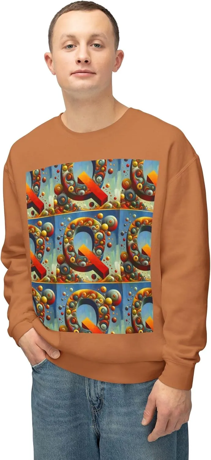 Colorful Abstract Crewneck Sweatshirt, Cozy Fashion, Graphic Top - Sonny Montero Design, Streetwear Style