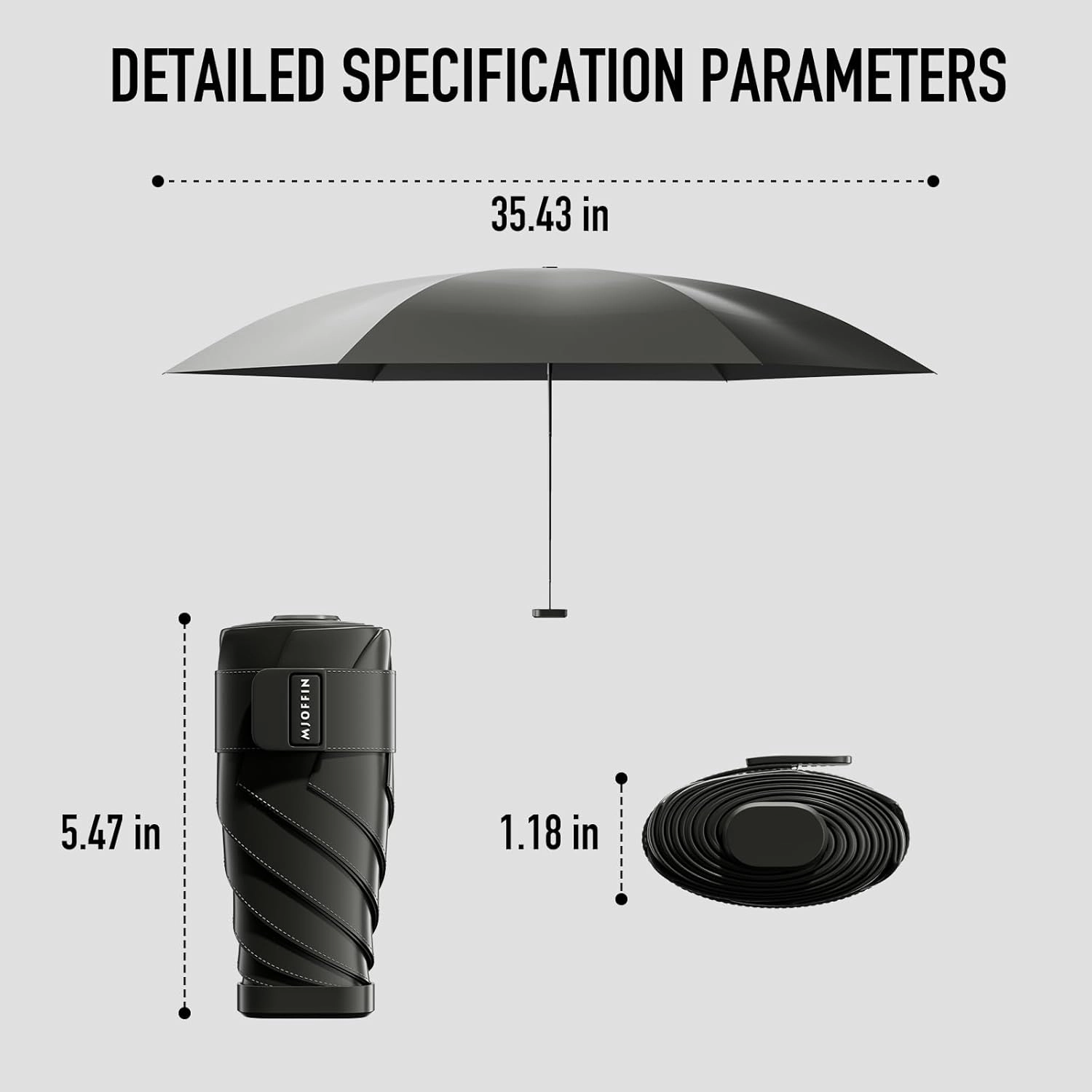 Compact Mini Umbrella for purse-Lightweight,Fold and UV Umbrella for Rain-Suitable for women, girls, kids