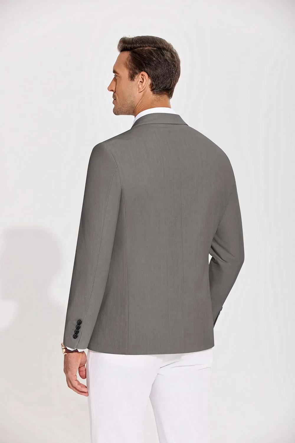 COOFANDY Men's Casual Blazer Lightweight Slim Fit Suit Jacket Two Button Cotton Sport Coats