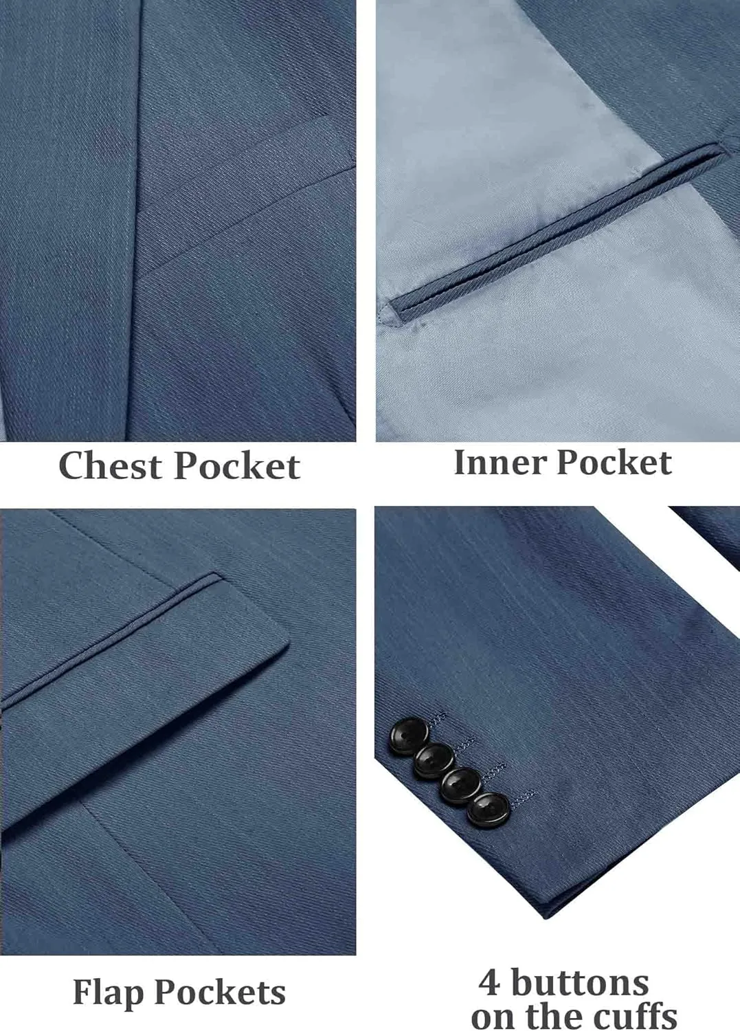 COOFANDY Men's Casual Blazer Lightweight Slim Fit Suit Jacket Two Button Cotton Sport Coats