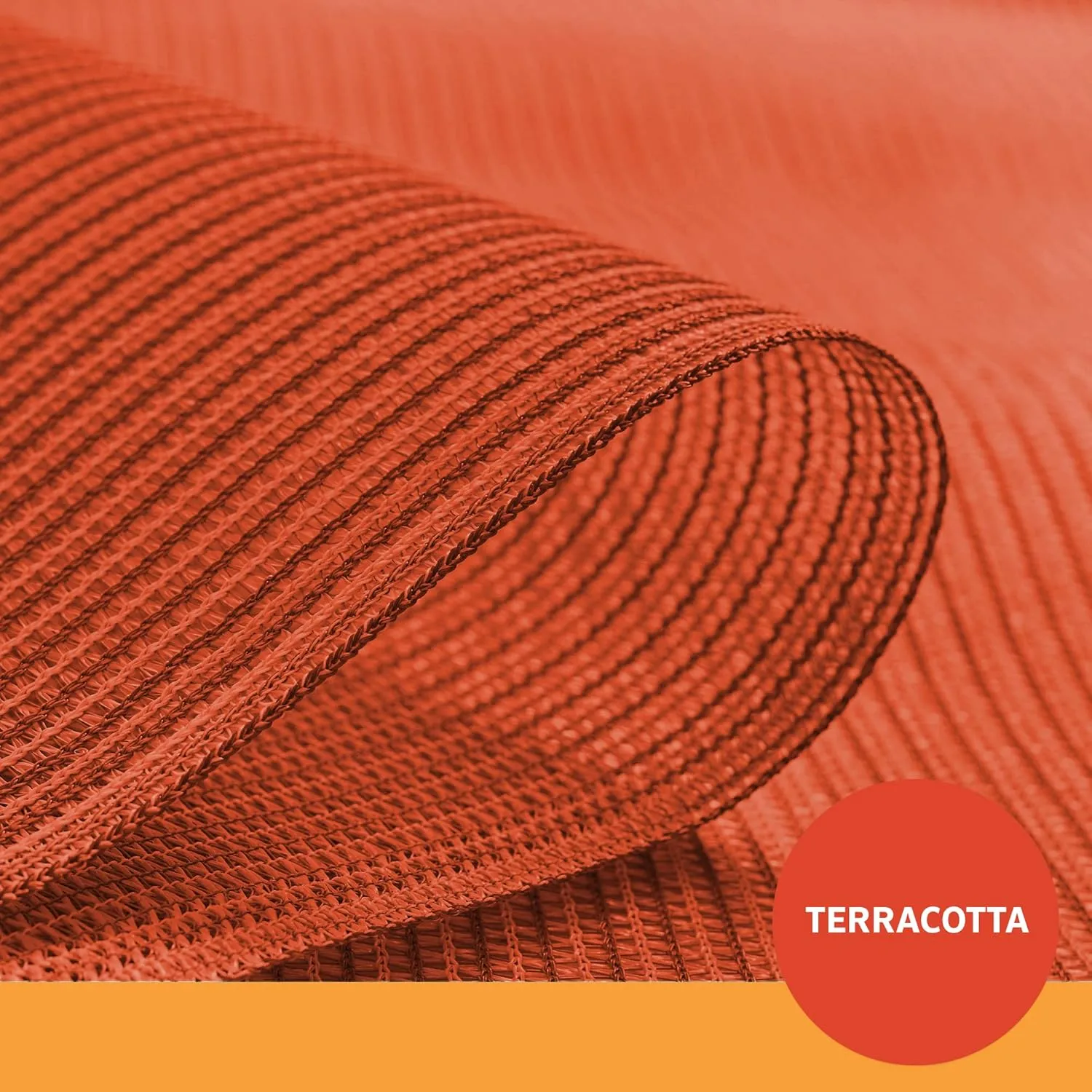 Coolaroo 70% UV Block Prvacy & Screening Fabric - Breathable Fence Cover for Patio, Balcony, Pool, and Play Area, Tear Resistant Windscreen, 6ftx15ft Roll, Terracotta