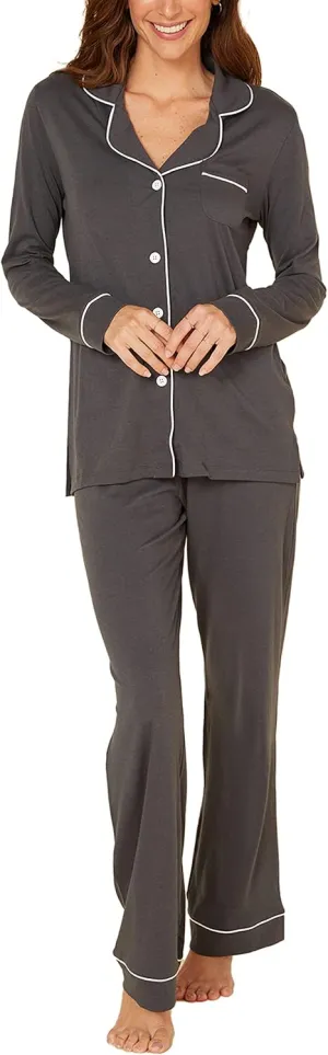Cosabella Women's Bella Long Sleeve Top & Pant PJ Set
