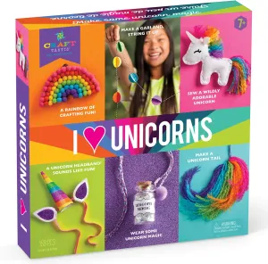 Craft-tastic – I Love Unicorns Kit – Craft Kit Includes 6 Unicorn-Themed Projects