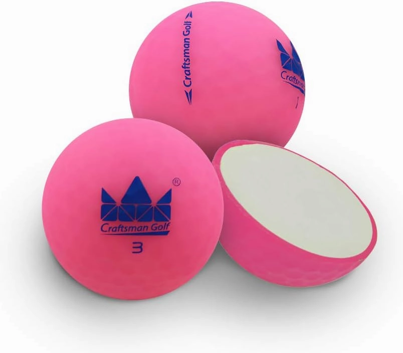 Craftsman Golf Golf Matte Balls 2-Dozen,Double Layer Two-Piece-Ball