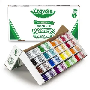 Crayola Broad Line Markers Classpack - 16 Colors (256 Pack)